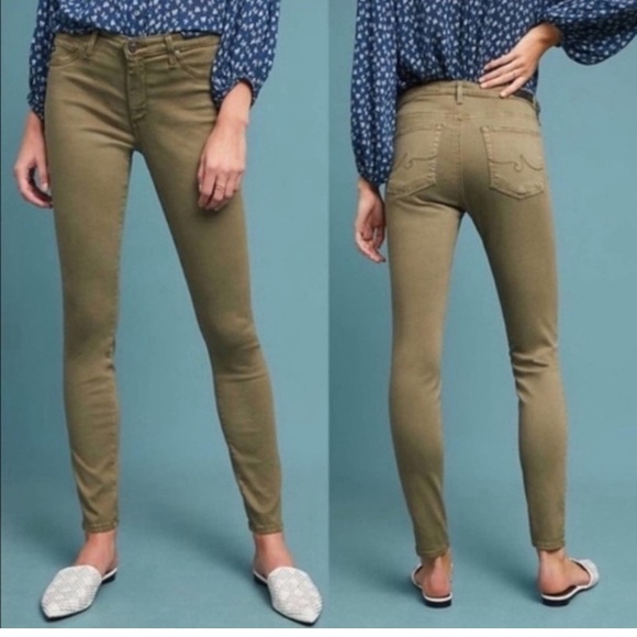 AG Adriano Goldschmied Abby Sateen Mid-Rise Skinny Ankle Jeans 31R - Picture 2 of 7